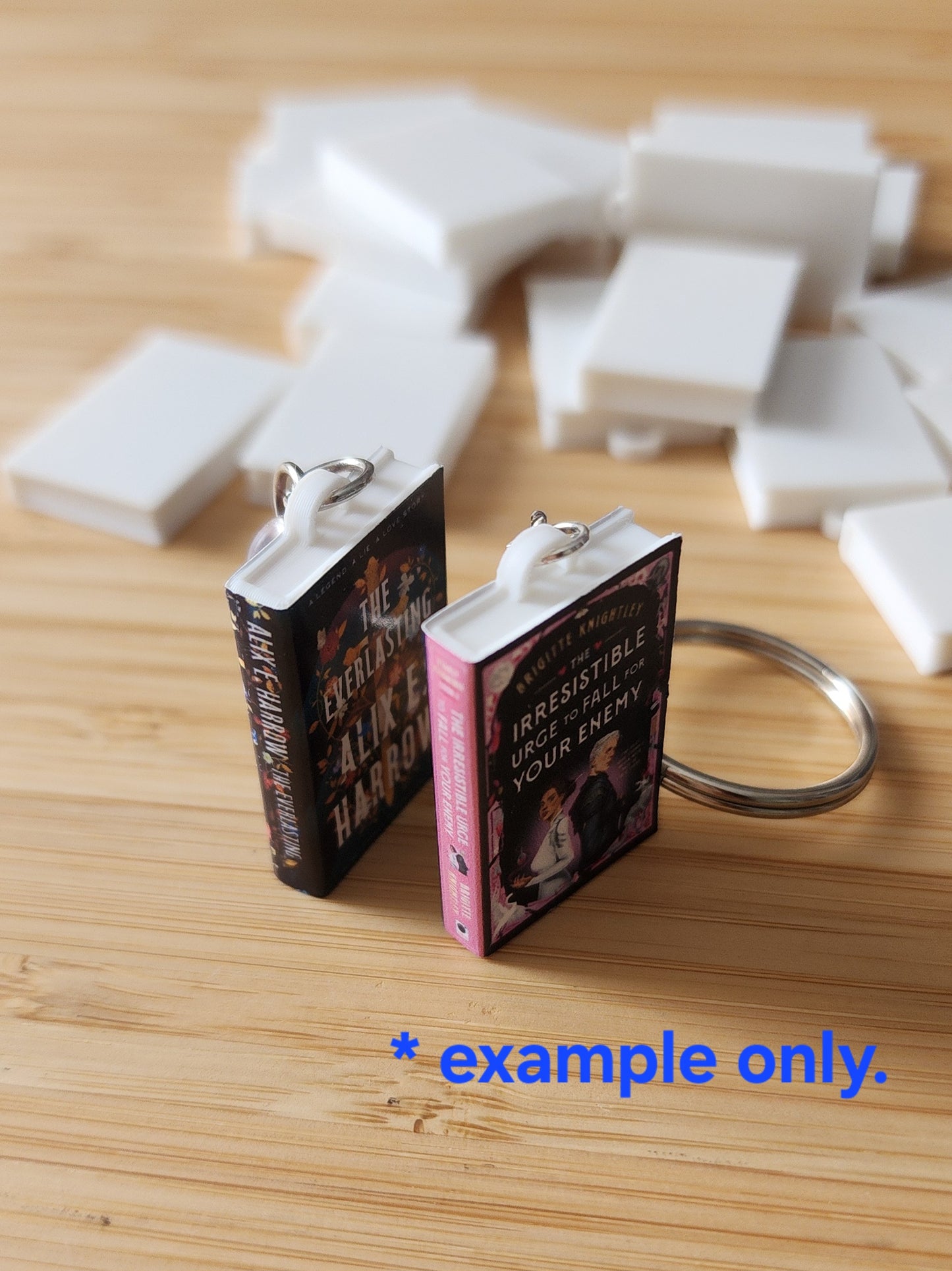 Blank Mini Books W/ Pre-made Ring for DIY Crafts | 3D Printed PLA