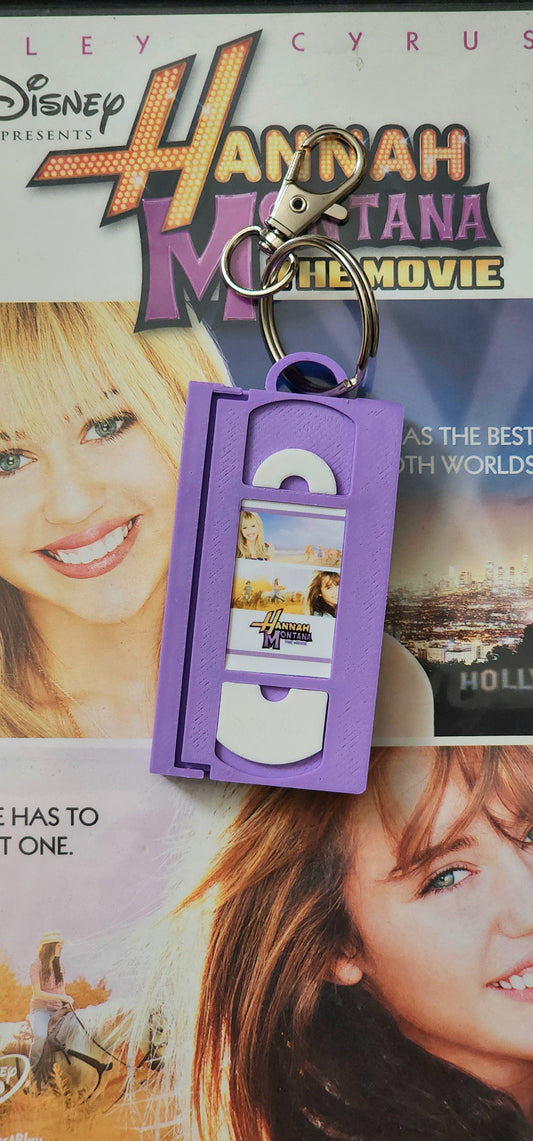 2" 3D Printed HM Miniature VHS Keychain | 80s 90s Nostalgia For Birthday Gift Party Favor | Clip on Backpack Purse Keys