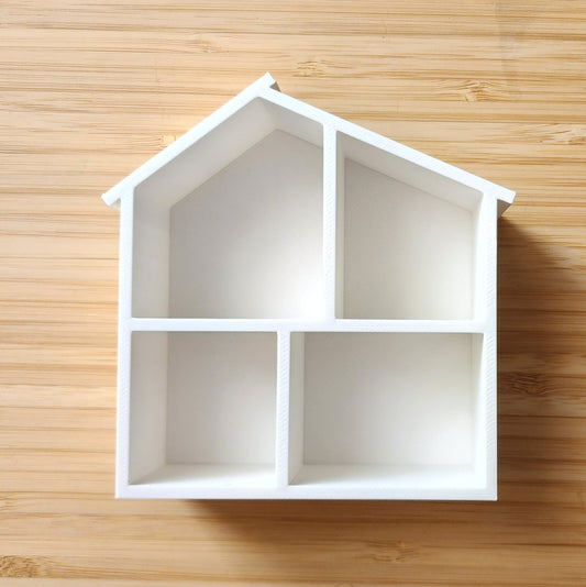 4" 3D Printed Miniature Dollhouse Shelf