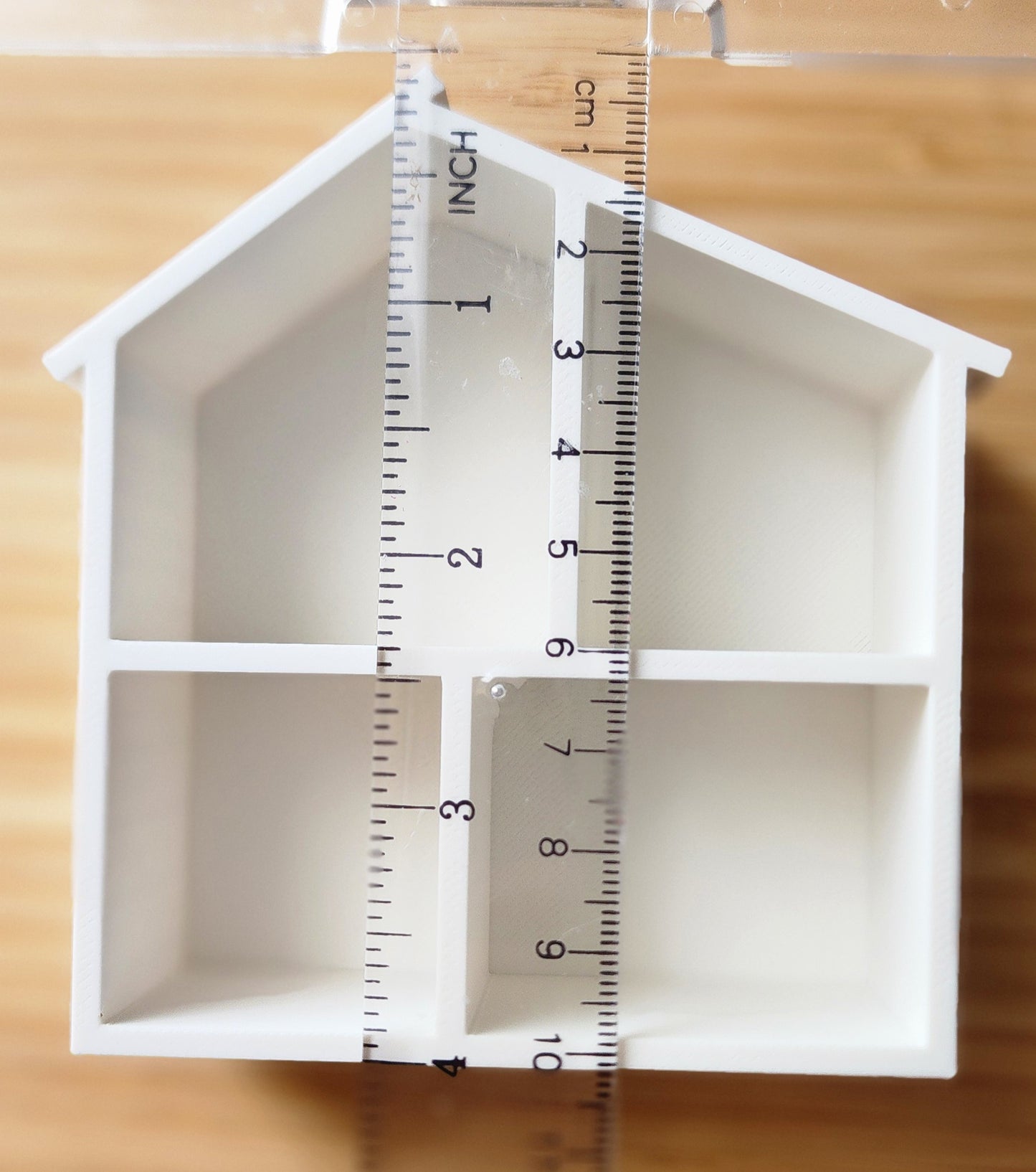 4" 3D Printed Miniature Dollhouse Shelf