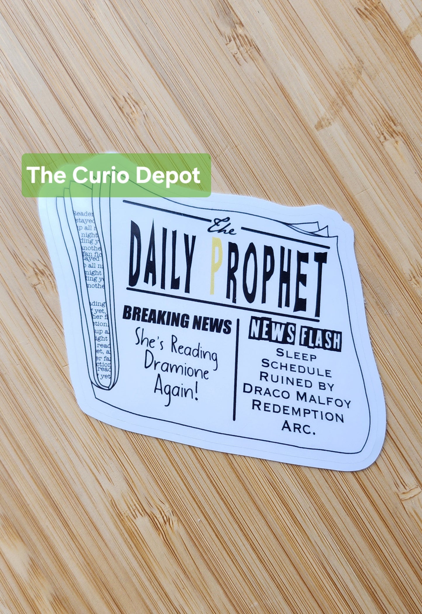 Dramione Newspaper Sticker