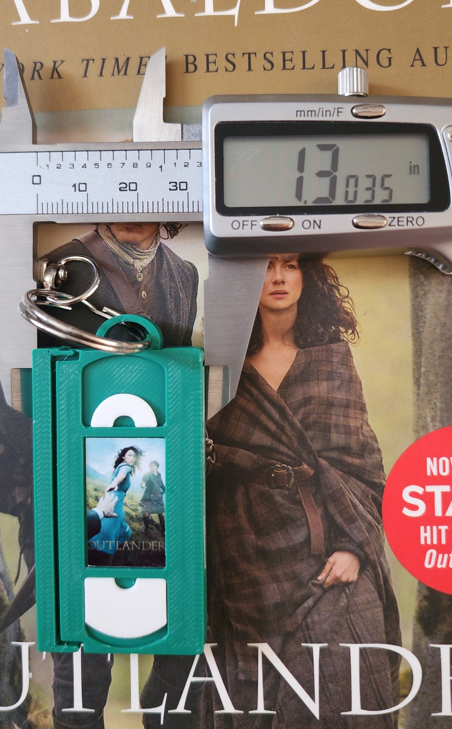 2" 3D Printed Time Traveler Miniature VHS Keychain | 80s 90s Nostalgia For Birthday Gift Party Favor