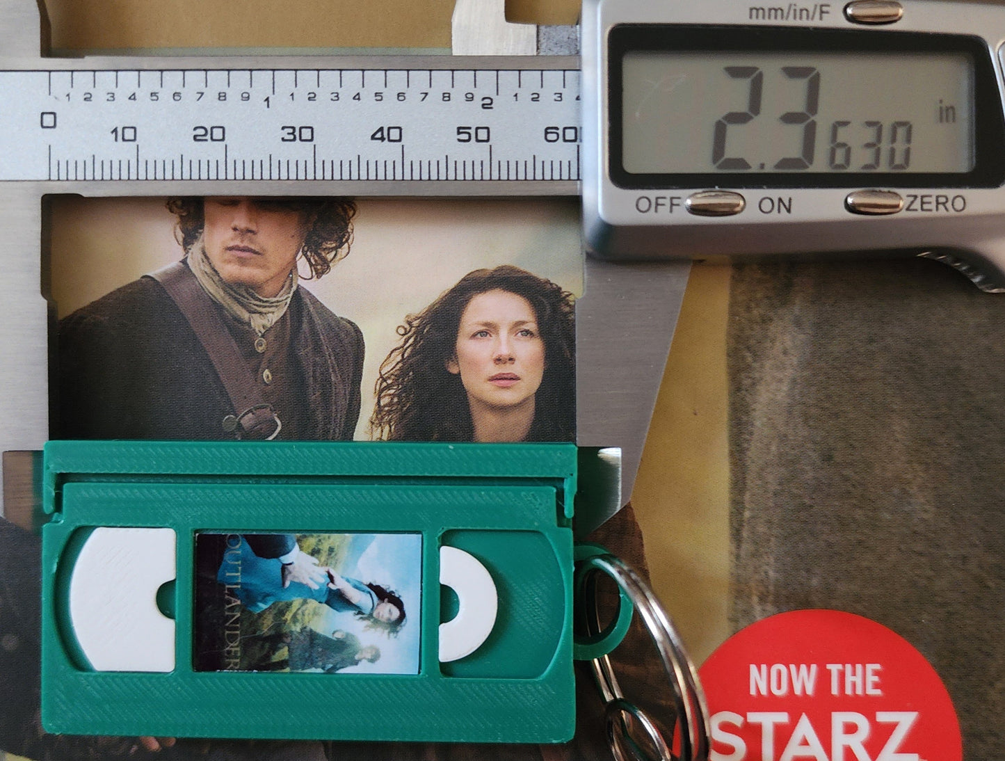 2" 3D Printed Time Traveler Miniature VHS Keychain | 80s 90s Nostalgia For Birthday Gift Party Favor