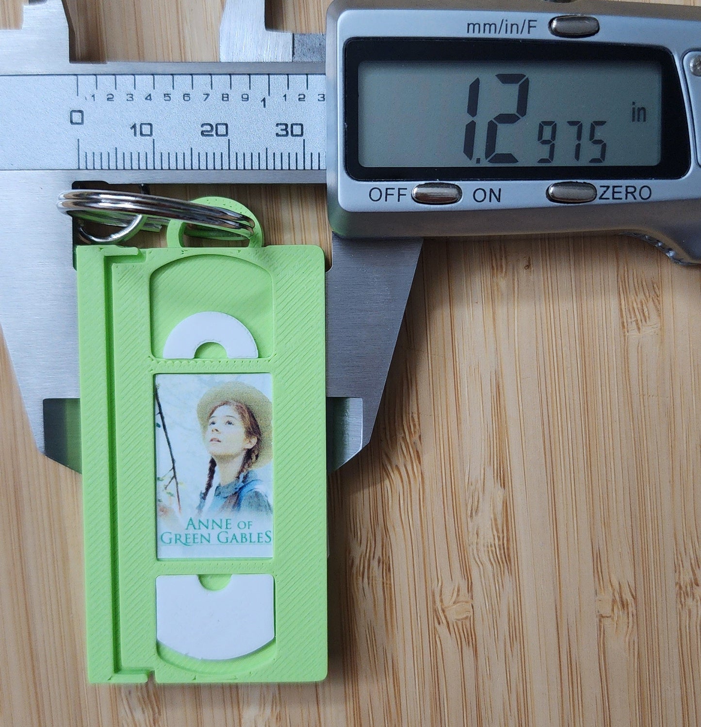 2" 3D Printed Anne Miniature VHS Keychain | 80s 90s Nostalgia For Birthday Gift Party Favor