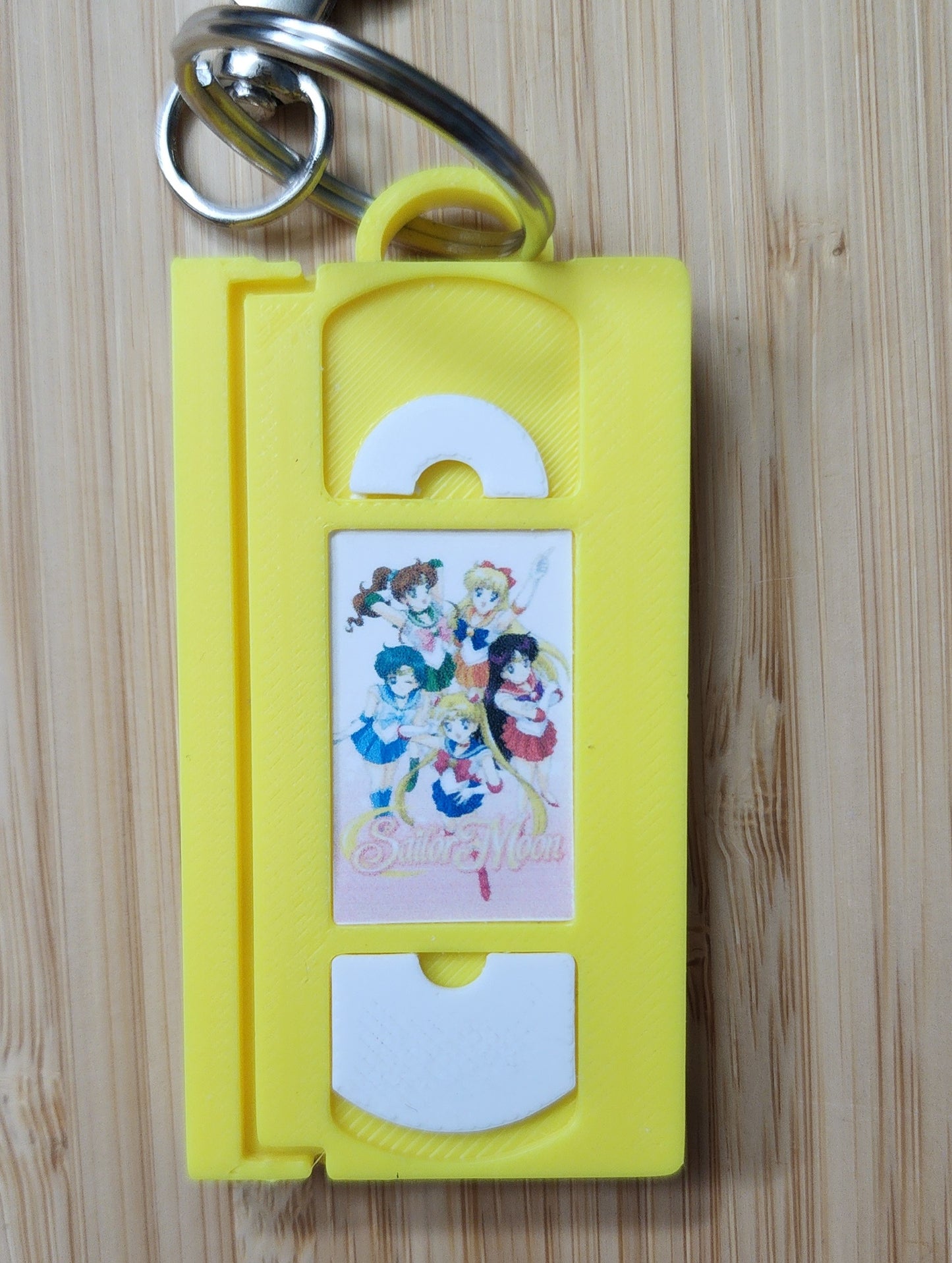2" 3D Printed Celestial Girls Miniature VHS Keychain | 80s 90s Nostalgia For Birthday Gift Party Favor