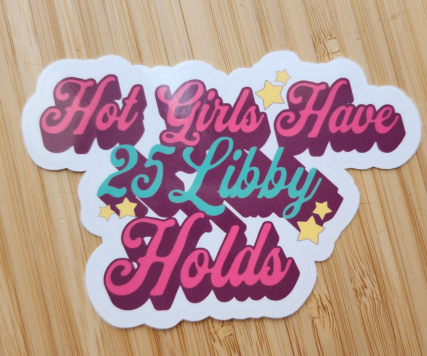 Libby Holds Sticker