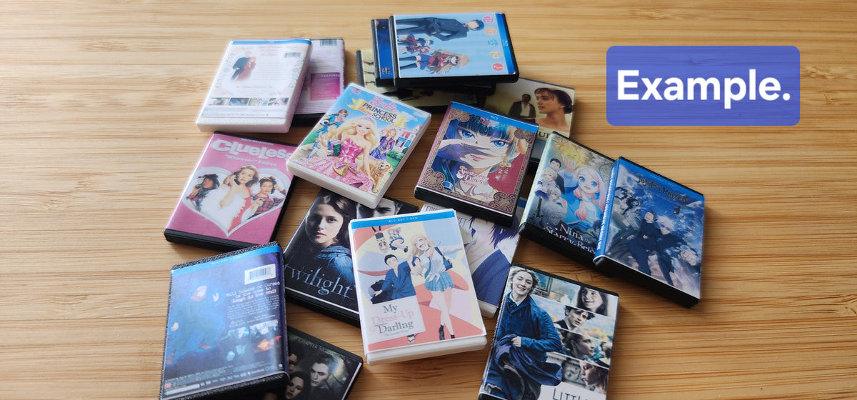 Mini 3D Printd Blank DVD Cases or DIY Crafts