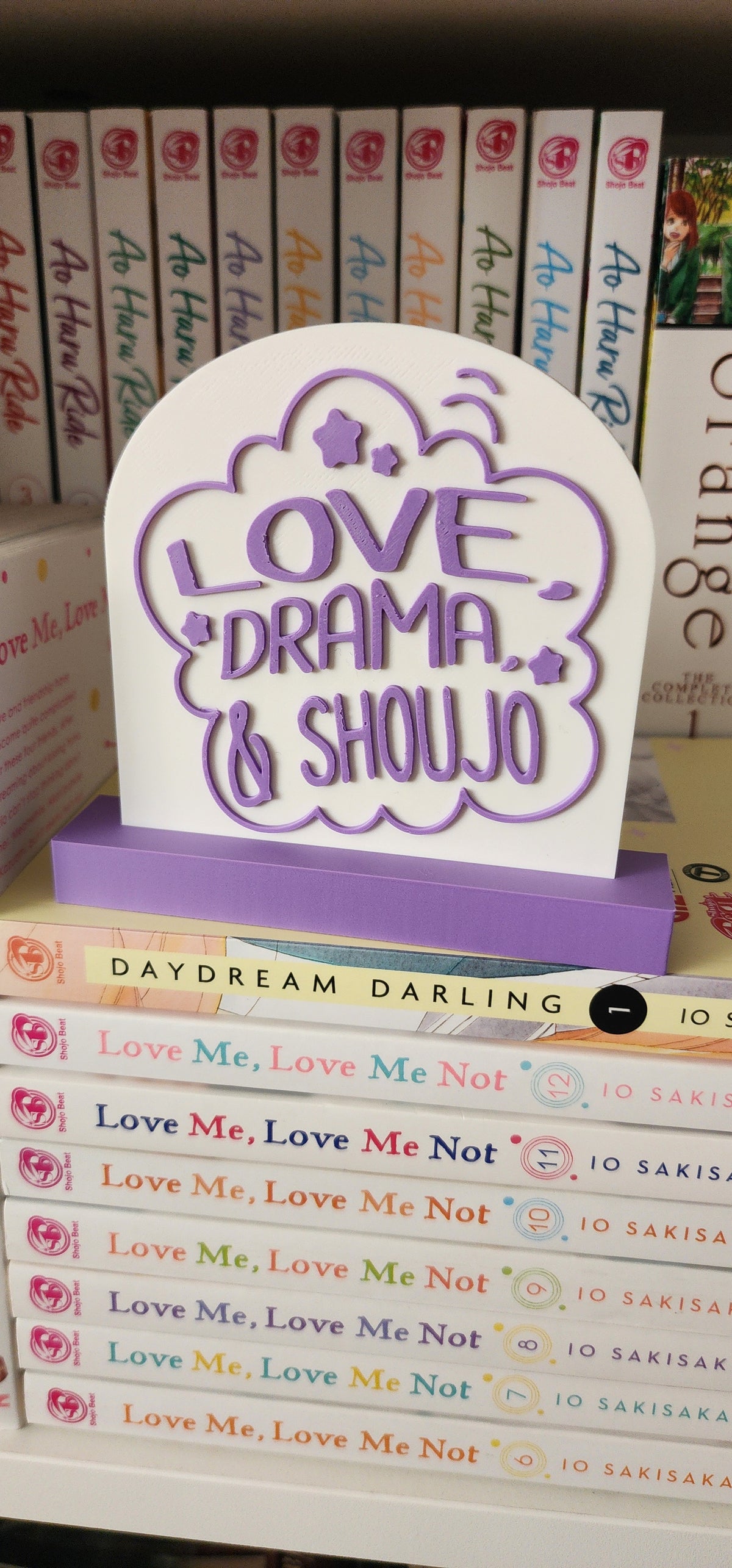 3" 3D Printed Purple Mini Shoujo Sign