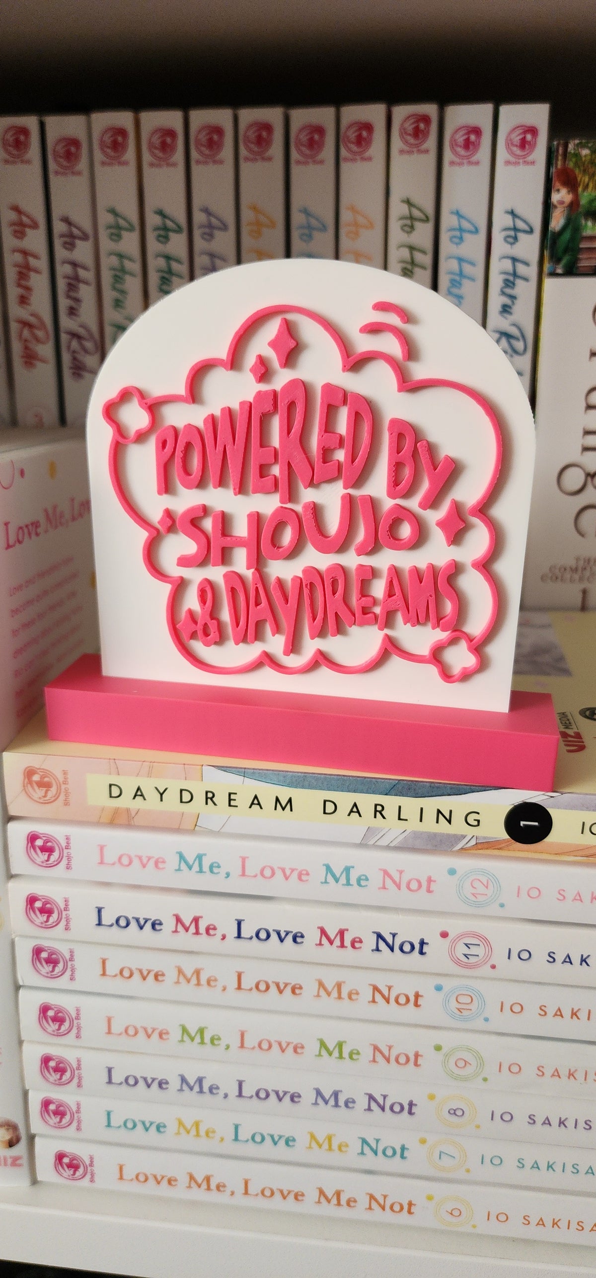 3" 3D Printed Hot Pink Mini Shoujo Sign