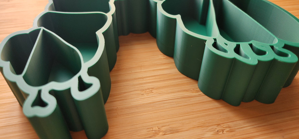 Green Caterpillar Sensory Tray | 3D Printed PLA | Educational Kinder Home Schooling Fine Motor Skill Montessori Toddler Counting Sorting
