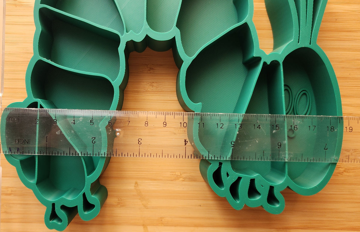 Green Caterpillar Sensory Tray | 3D Printed PLA | Educational Kinder Home Schooling Fine Motor Skill Montessori Toddler Counting Sorting