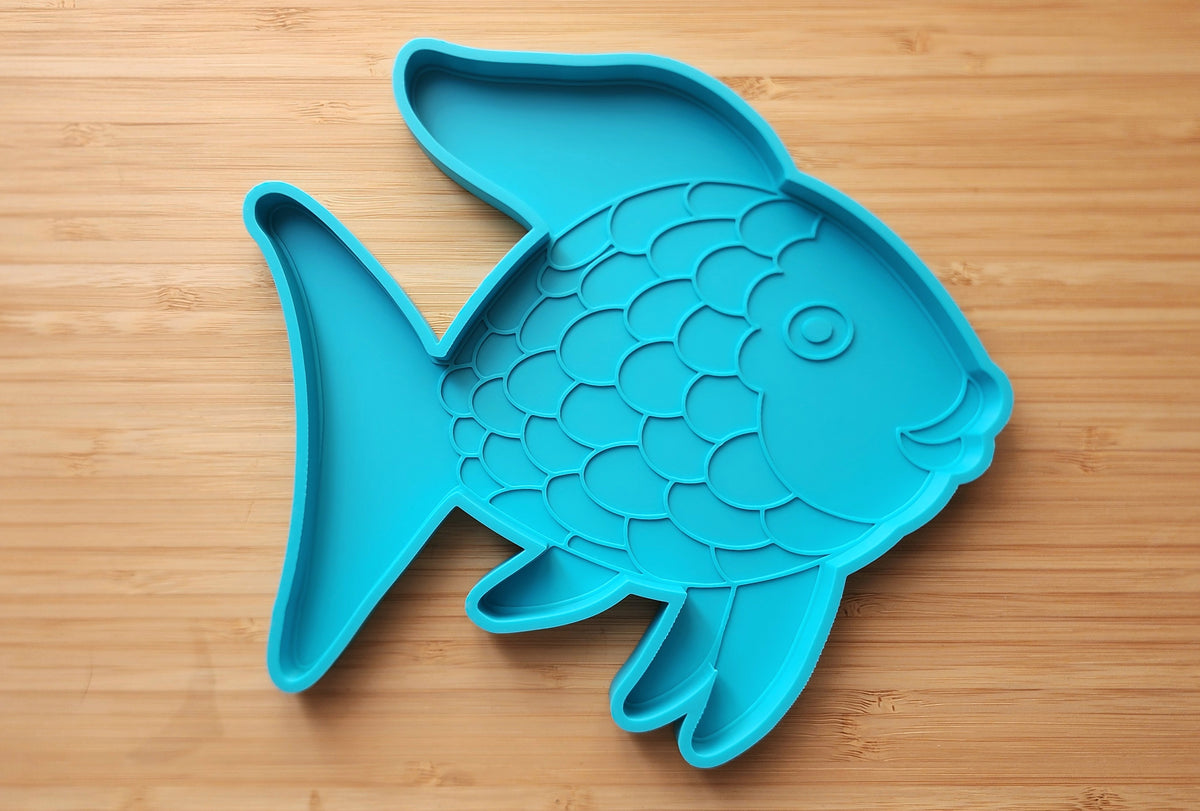 Blue Fish Sensory Tray | 3D Printed PLA | 3D Printed PLA | Educational Kinder Home Schooling Fine Motor Skill Montessori Toddler Counting
