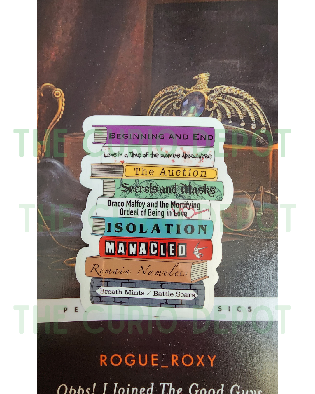 Dramione Book Stack Sticker
