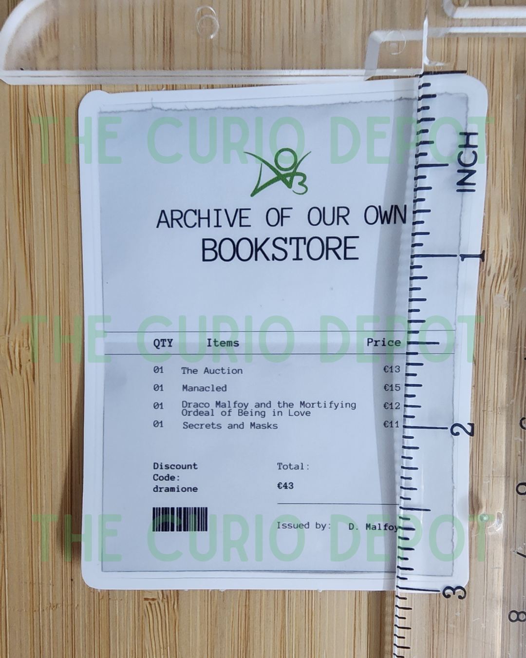Dramione Receipt Sticker