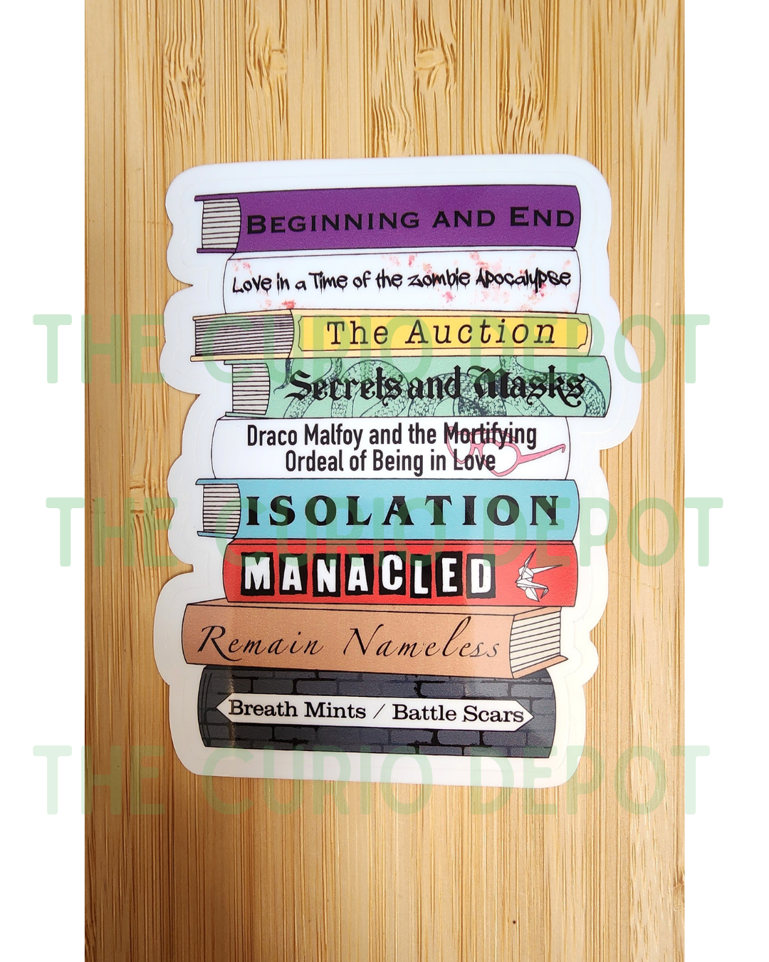 Dramione Book Stack Sticker