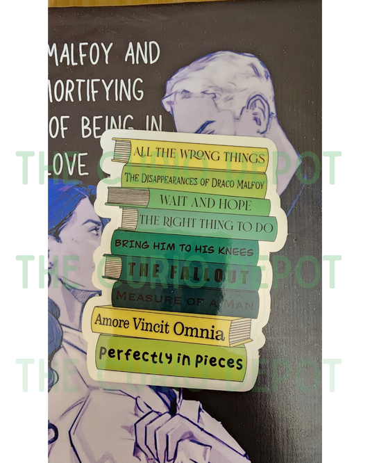 Dramione Book Stack V2 Sticker