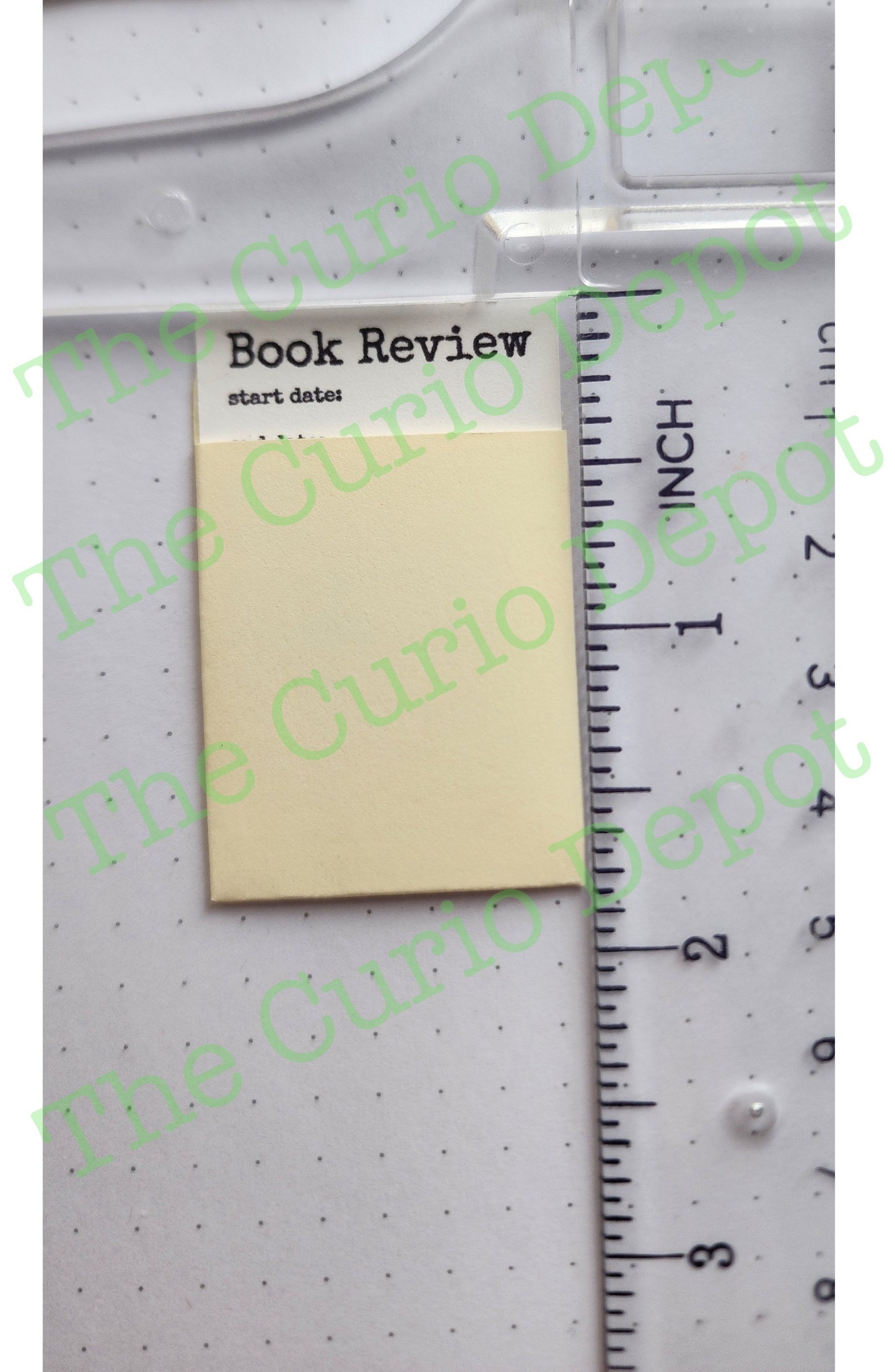 Mini Blank Review Library Card | For Planner Bullet Journal Junk Journal scrapbooking Use