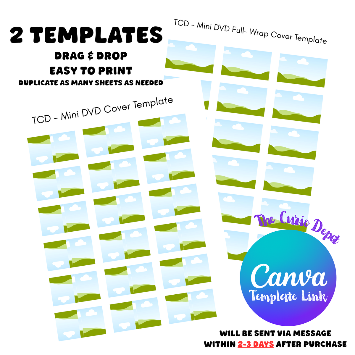 Mini 3D Printd Blank DVD Cases or DIY Crafts