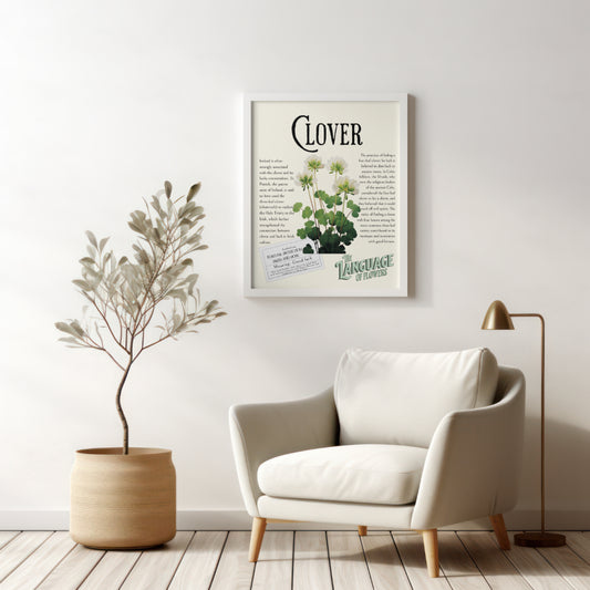 DIGITAL Clover Flower Print