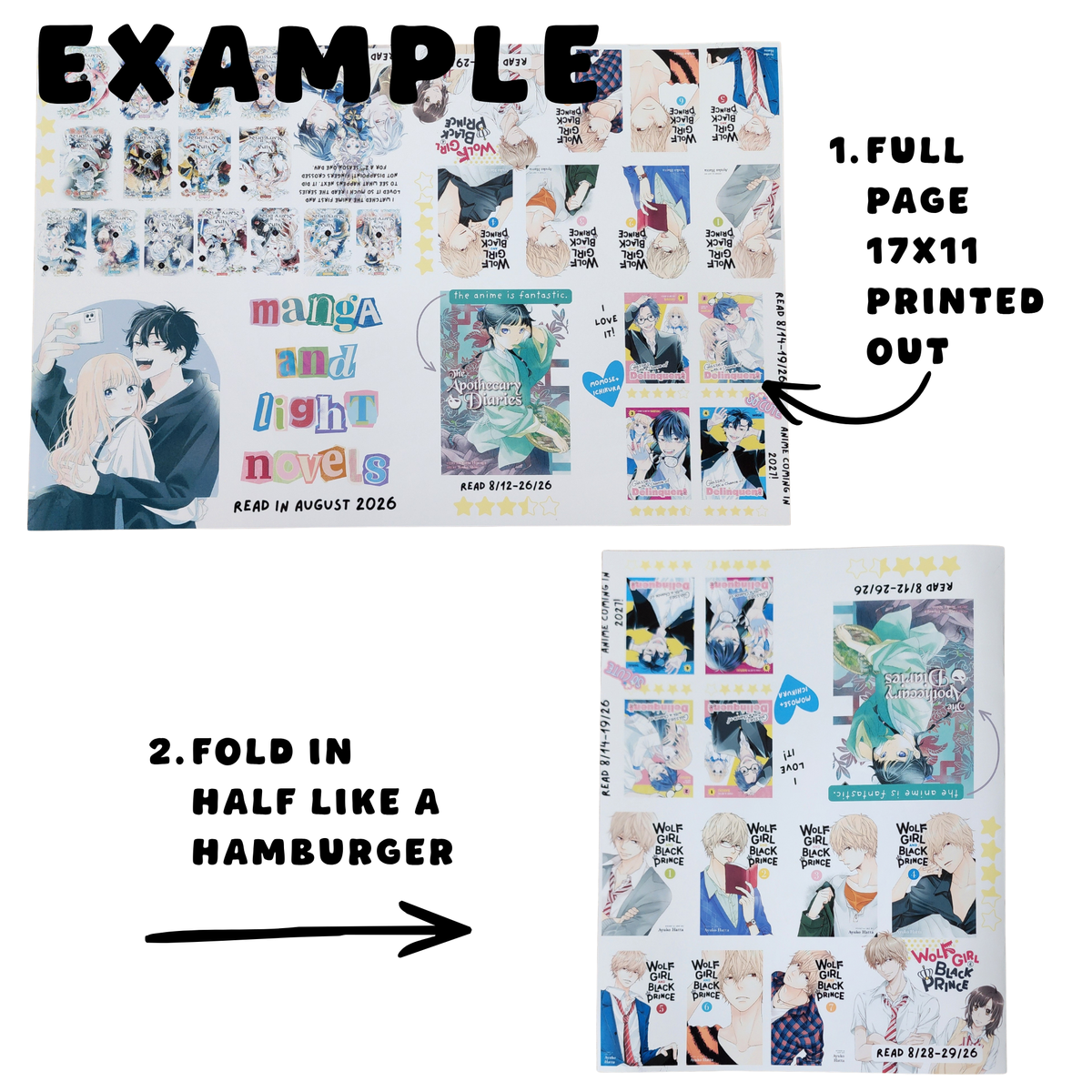 Mini Zine Printable Template – 11x17 Canva Digital Download