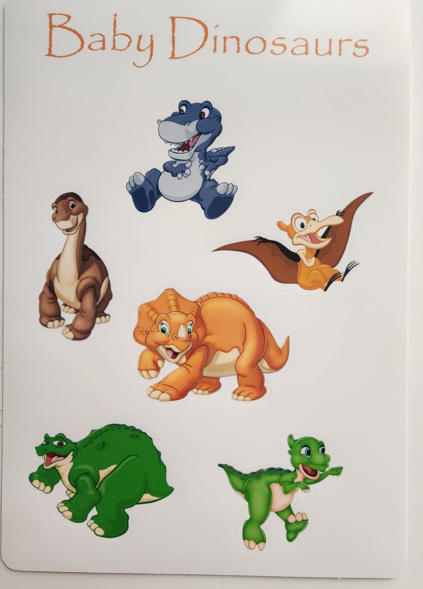 Baby Dinosaur Sticker Sheet