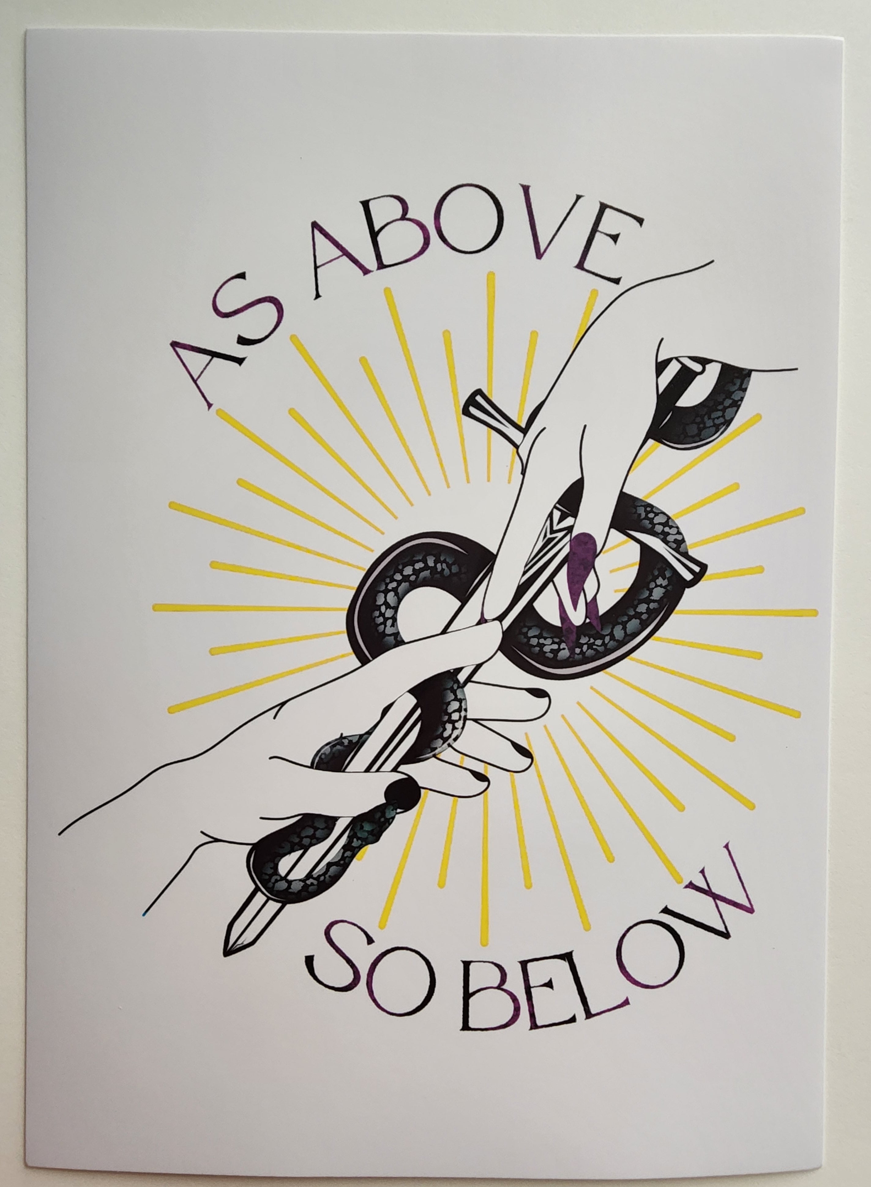 Above Prin As Above, So Below Art Print – curiodepot