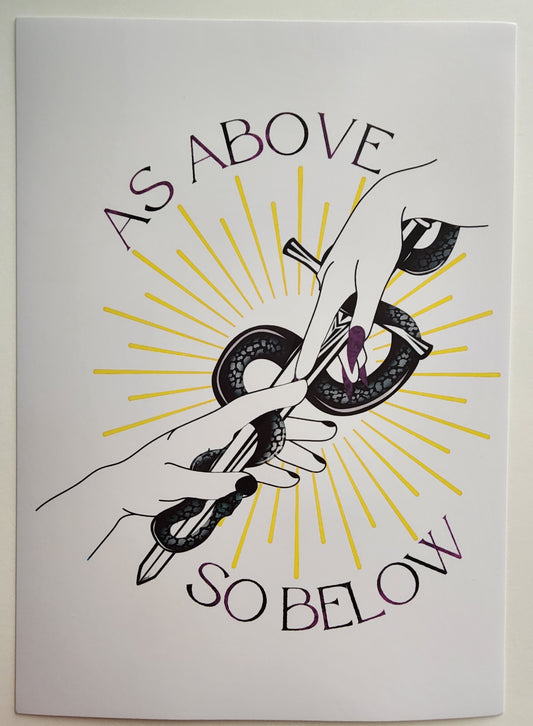 As Above, So Below Art Print