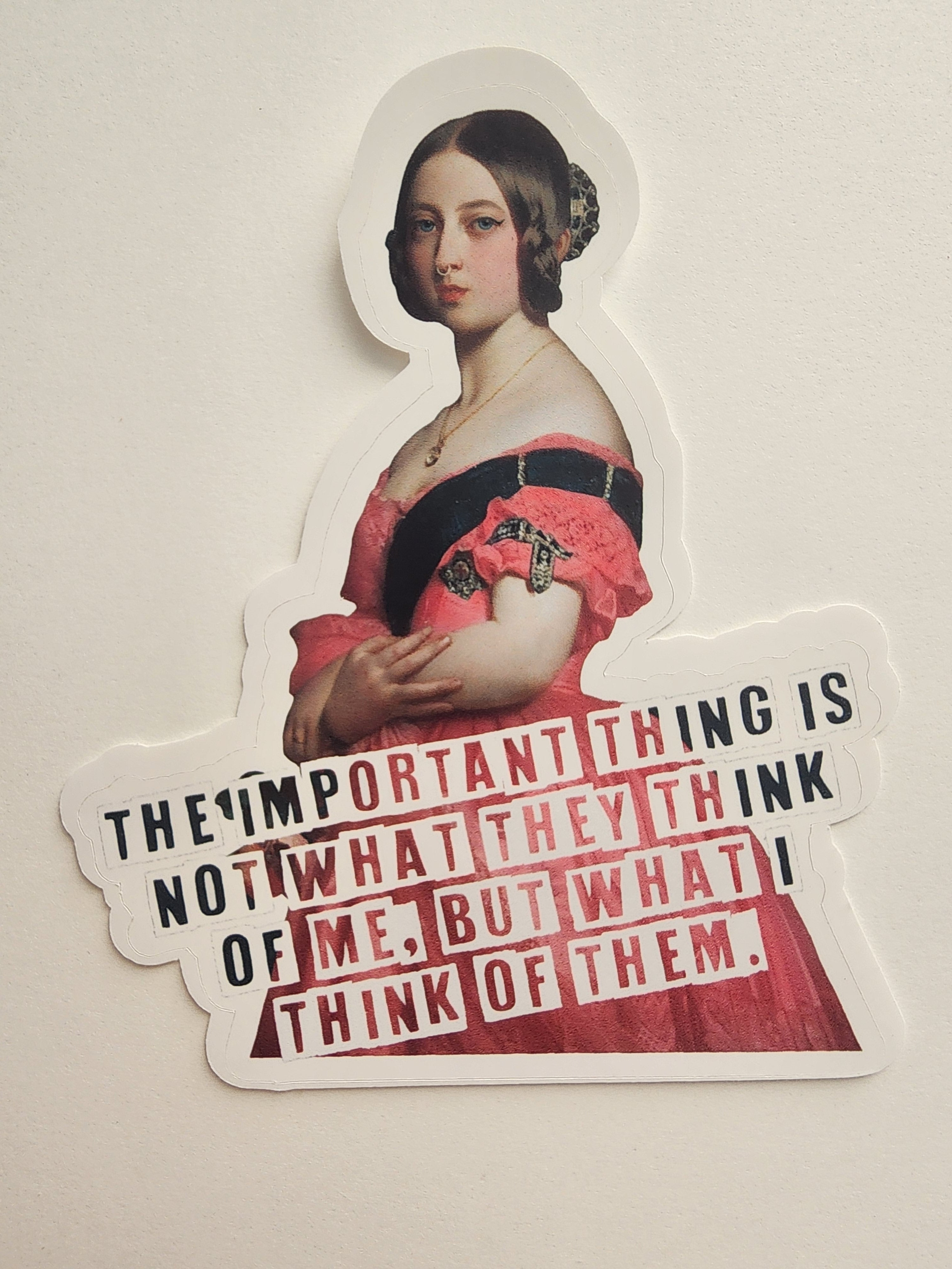 Pink Vicky Sticker – curiodepot