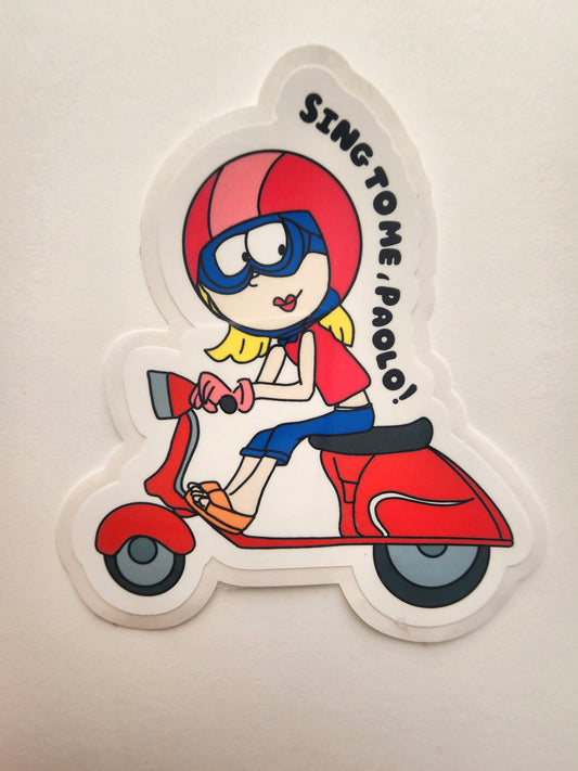 Scooter Lizzie Sticker